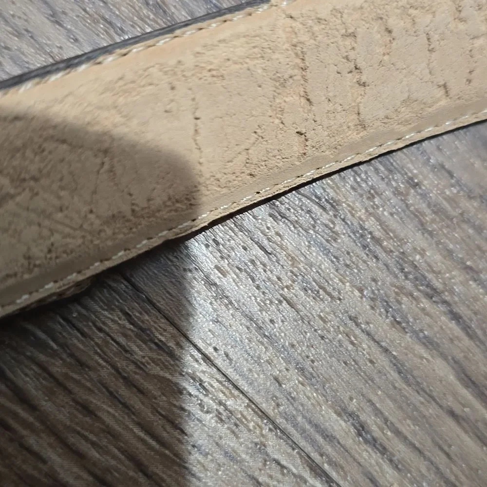Lejon Brown‎ Suede Belt with Gold Buckle M